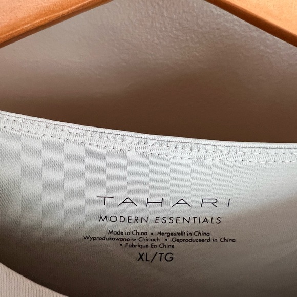 Double Lined Bone Color Long Sleeve Top - Picture 2 of 3